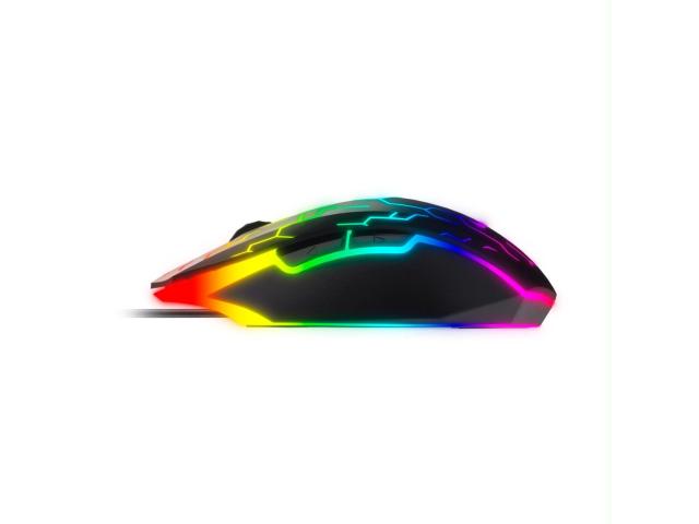 Mouse optic Riotoro Uruz Z5, RGB LED, USB, Black