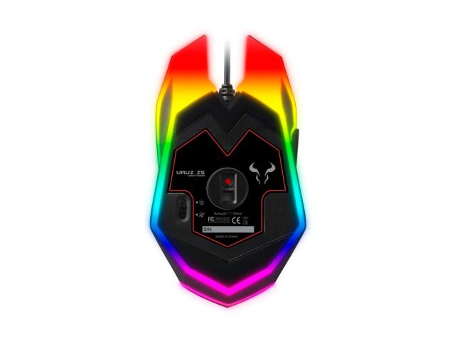Mouse optic Riotoro Uruz Z5, RGB LED, USB, Black