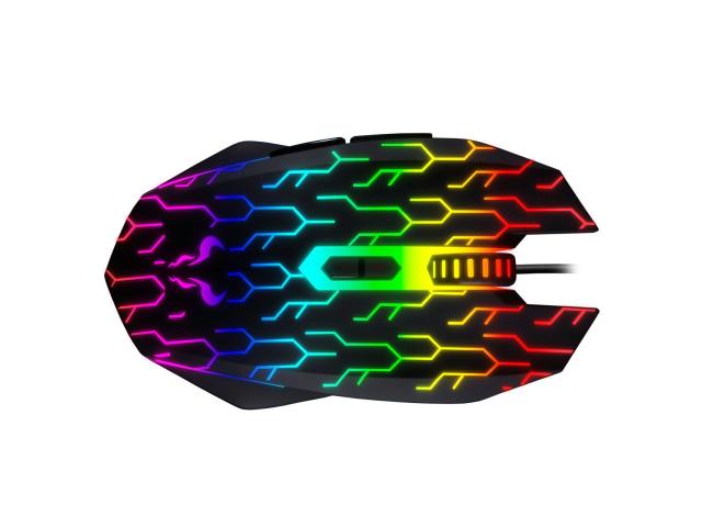Mouse optic Riotoro Uruz Z5, RGB LED, USB, Black