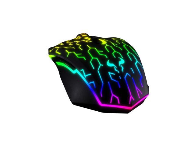 Mouse optic Riotoro Uruz Z5, RGB LED, USB, Black