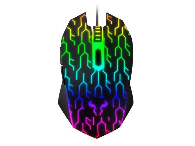 Mouse optic Riotoro Uruz Z5, RGB LED, USB, Black