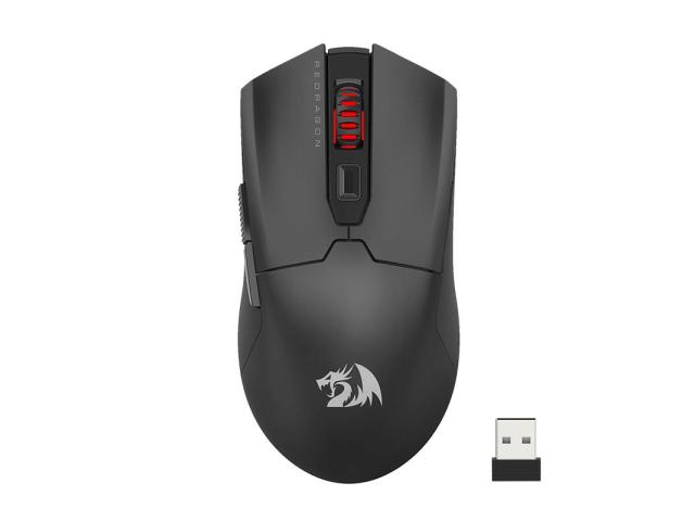 Mouse Optic Redragon Fyzu Pro, RGB LED, USB Wireless/USB/Bluetooth, Black