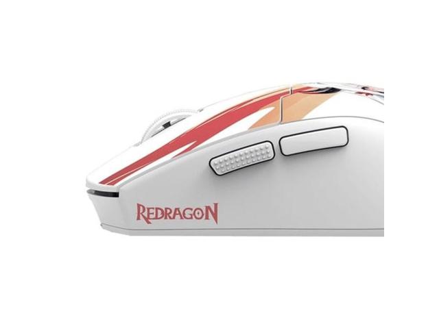 Mouse Optic Redragon K1ng Max Anime, USB/USB Wireless/Bluetooth, White