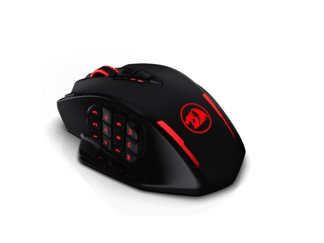 Mouse Optic Redragon Impact Elite RGB, USB Wireless, Black