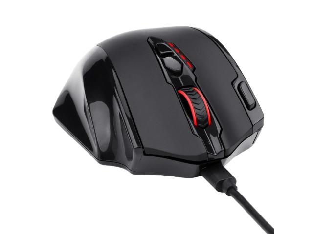 Mouse Optic Redragon Impact Elite RGB, USB Wireless, Black