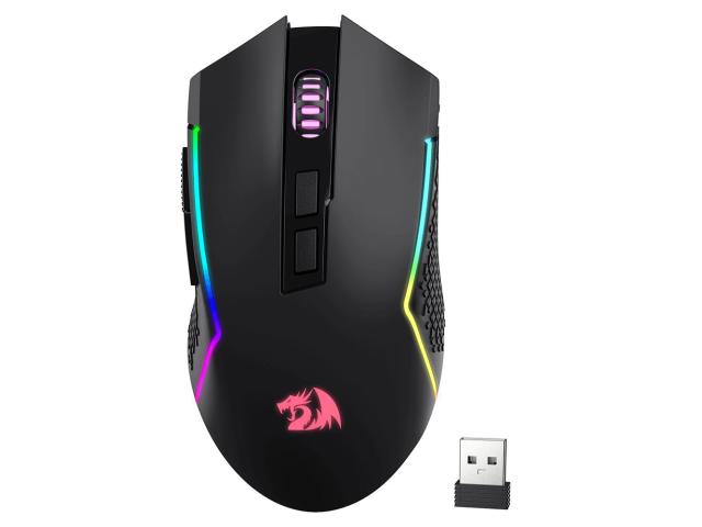 Mouse Optic Redragon Trident, RGB LED, USB/USB Wireless/Bluetooth, Black