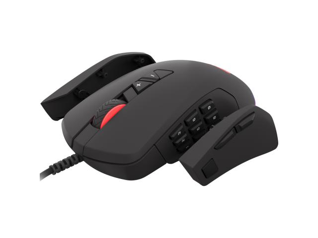 Mouse Optic Natec, RGB LED, USB, Black