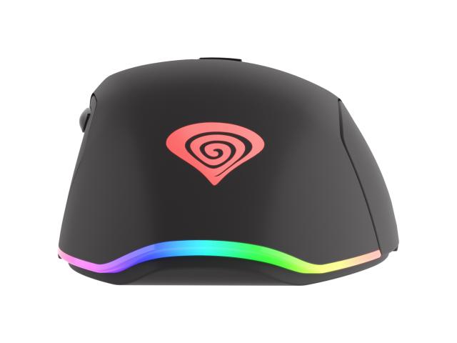 Mouse Optic Natec, RGB LED, USB, Black