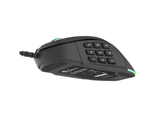 Mouse Optic Natec, RGB LED, USB, Black