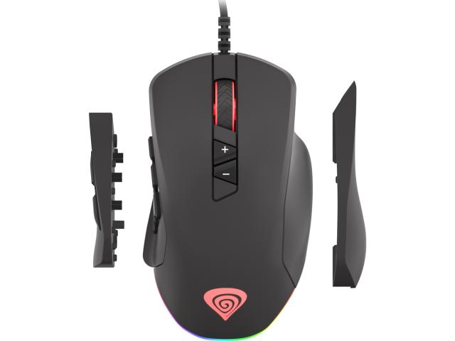 Mouse Optic Natec, RGB LED, USB, Black