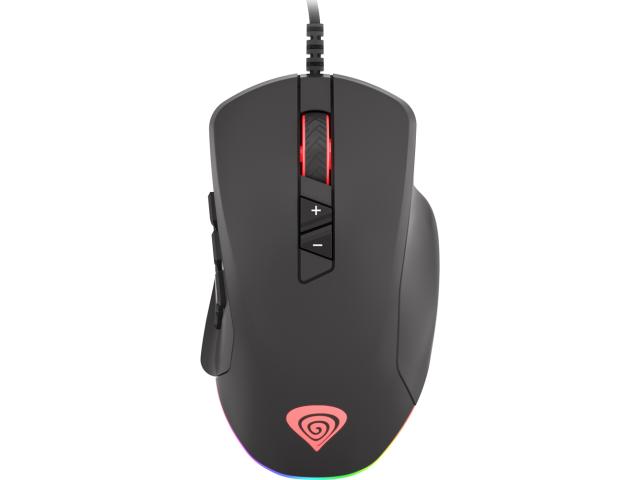 Mouse Optic Natec, RGB LED, USB, Black