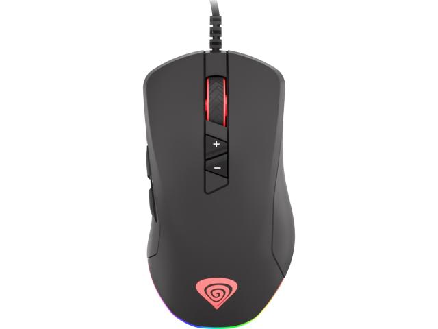 Mouse Optic Natec, RGB LED, USB, Black