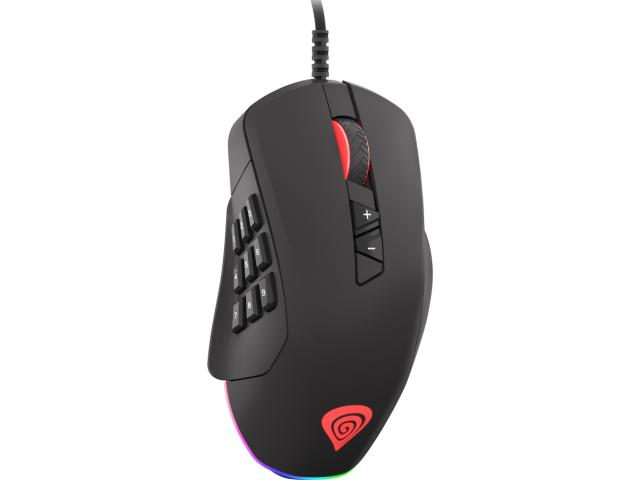 Mouse Optic Natec, RGB LED, USB, Black
