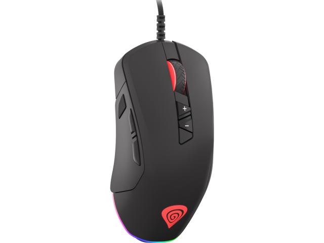 Mouse Optic Natec, RGB LED, USB, Black