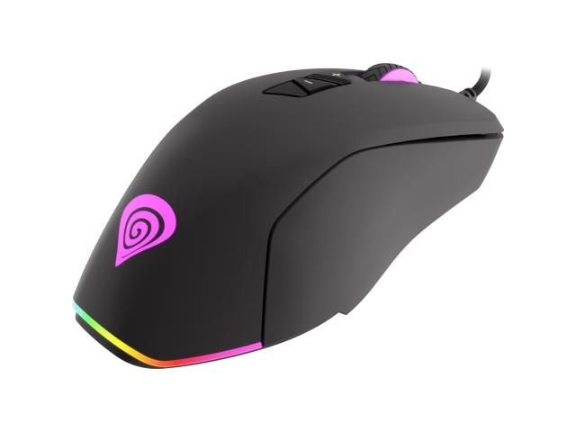 Mouse Optic Natec, RGB LED, USB, Black