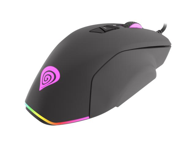 Mouse Optic Natec, RGB LED, USB, Black