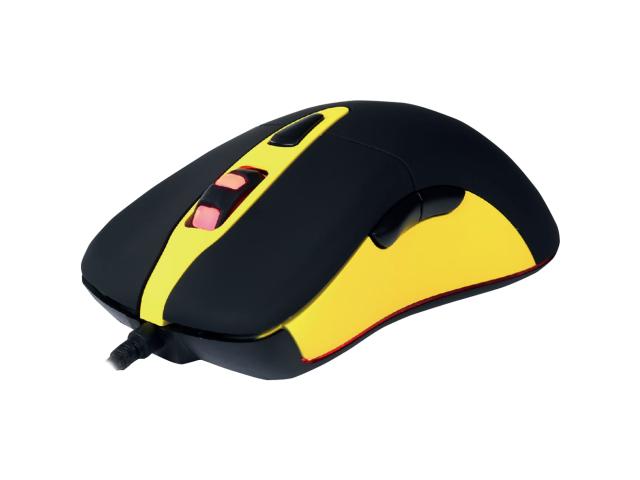 Mouse Optic Marvo G901, RGB LED, USB, Negru-Galben