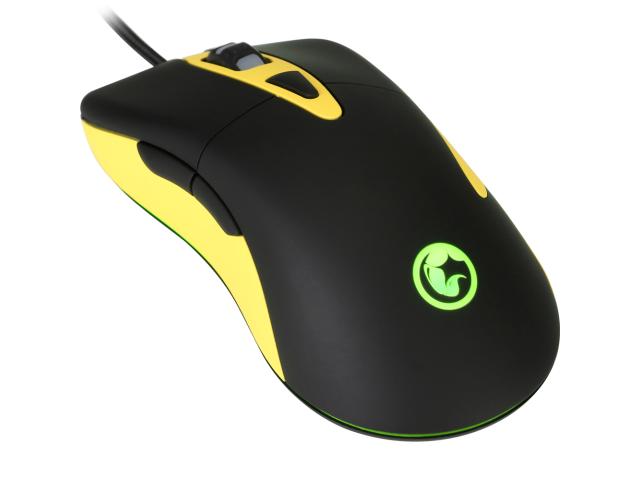 Mouse Optic Marvo G901, RGB LED, USB, Negru-Galben