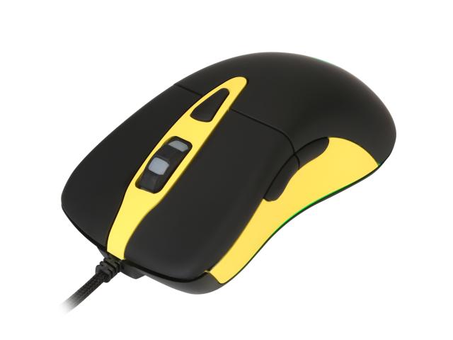 Mouse Optic Marvo G901, RGB LED, USB, Negru-Galben