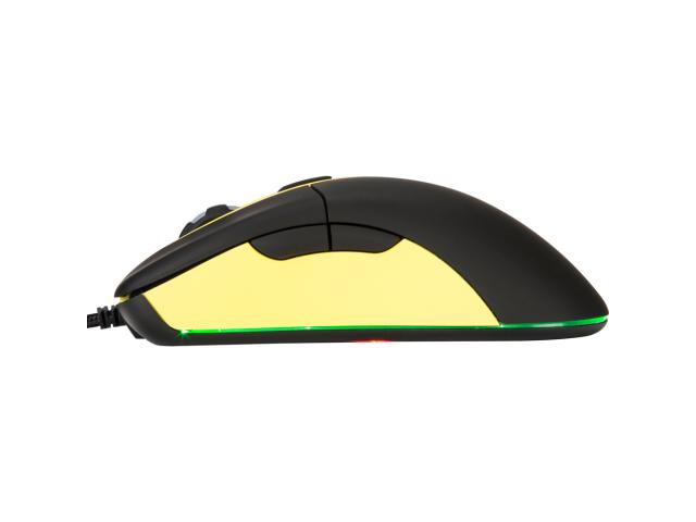 Mouse Optic Marvo G901, RGB LED, USB, Negru-Galben