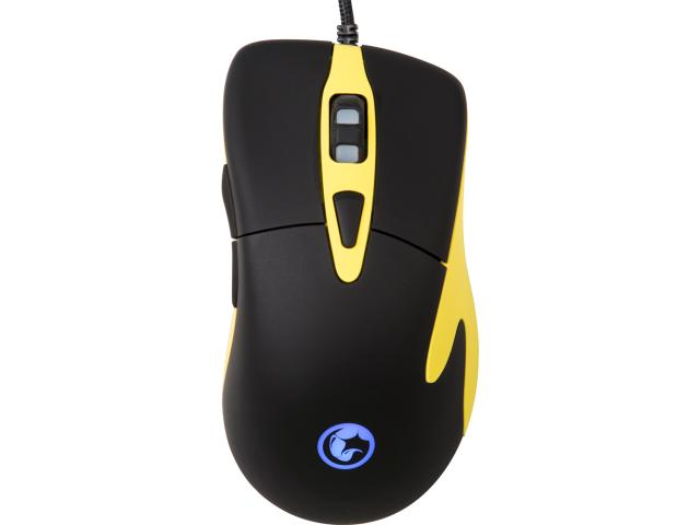 Mouse Optic Marvo G901, RGB LED, USB, Negru-Galben