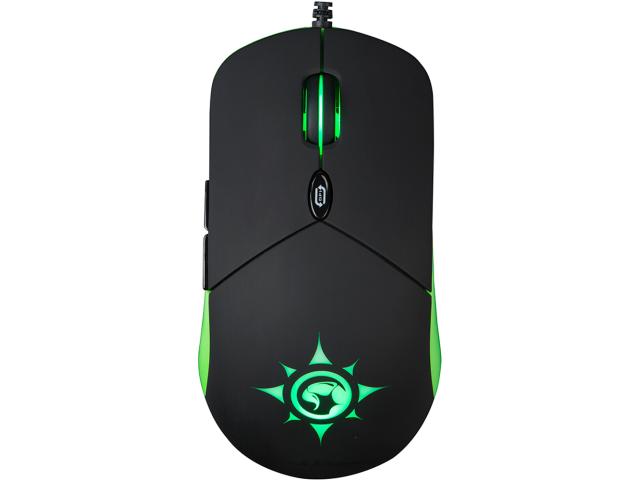 Mouse Optic Marvo G911, RGB LED, USB, Black-Green