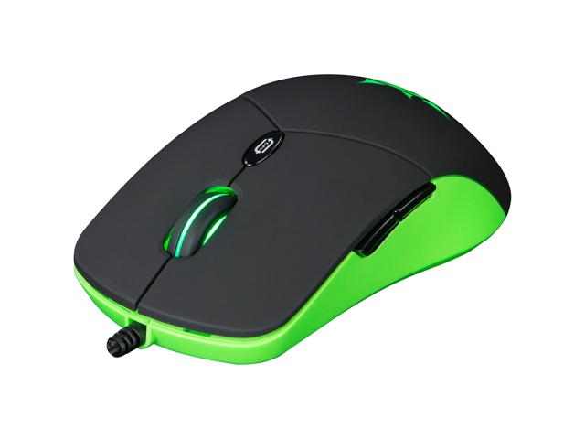 Mouse Optic Marvo G911, RGB LED, USB, Black-Green