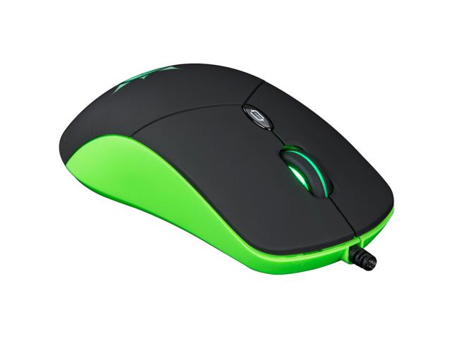 Mouse Optic Marvo G911, RGB LED, USB, Black-Green