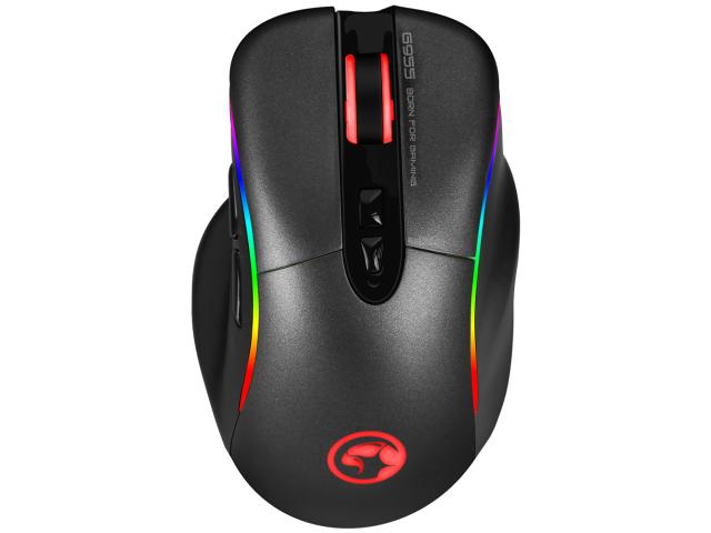 Mouse Optic Marvo G955, RGB LED, USB, Black