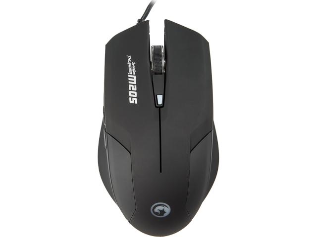 Mouse Optic Marvo M205, Blue LED, USB, Black