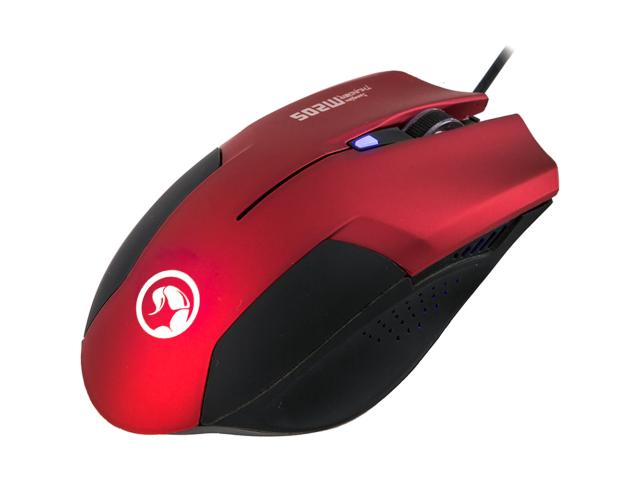 Mouse Optic Marvo M205, Blue LED, USB, Red