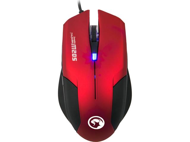 Mouse Optic Marvo M205, Blue LED, USB, Red