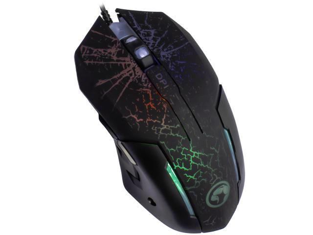 Mouse Optic Marvo M207, RGB LED, USB, Black