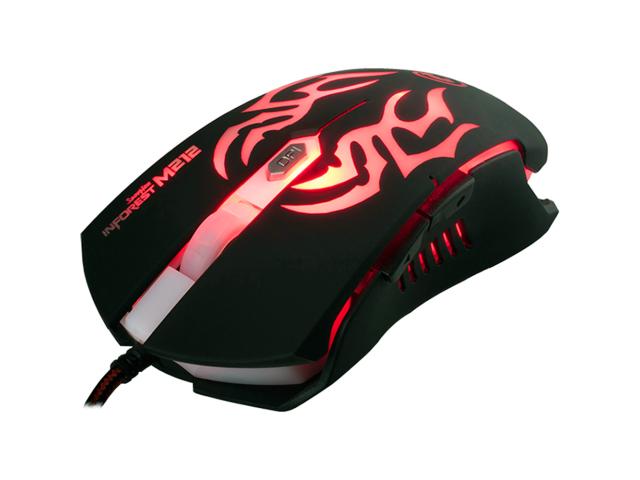 Mouse Optic Marvo M212, RGB LED, USB, Black