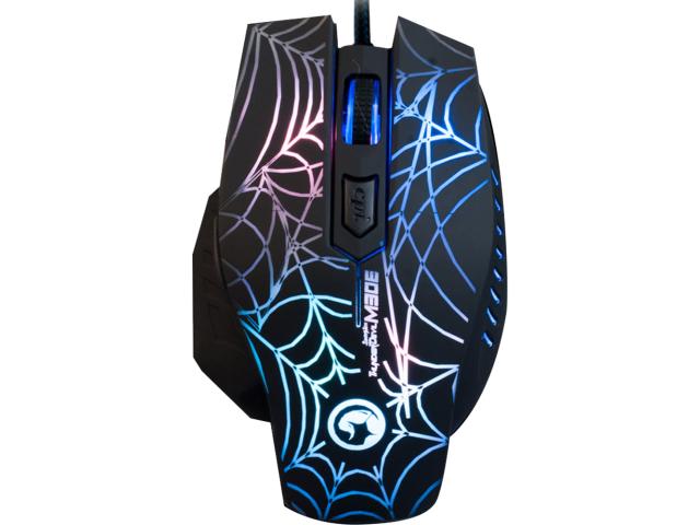 Mouse Optic Marvo M306, RGB LED, USB, Black