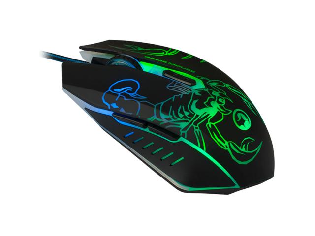 Mouse Optic Marvo M316, RGB LED, USB, Black