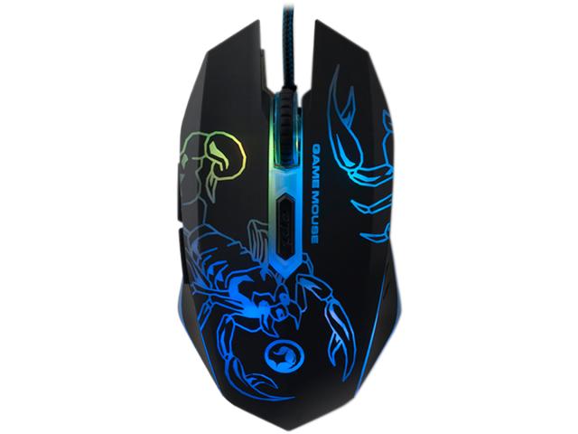 Mouse Optic Marvo M316, RGB LED, USB, Black