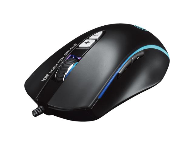 Mouse Optic Marvo M318, RGB LED, USB, Black