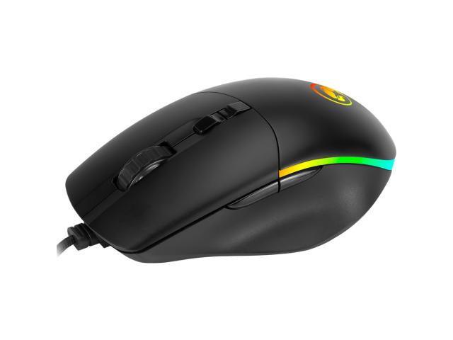 Mouse Optic Marvo M412, RGB LED, USB, Black