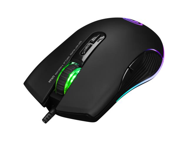 Mouse Optic Marvo M421, RGB LED, USB, Black