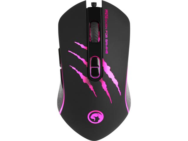 Mouse Optic Marvo M425G, RGB LED, USB, Black
