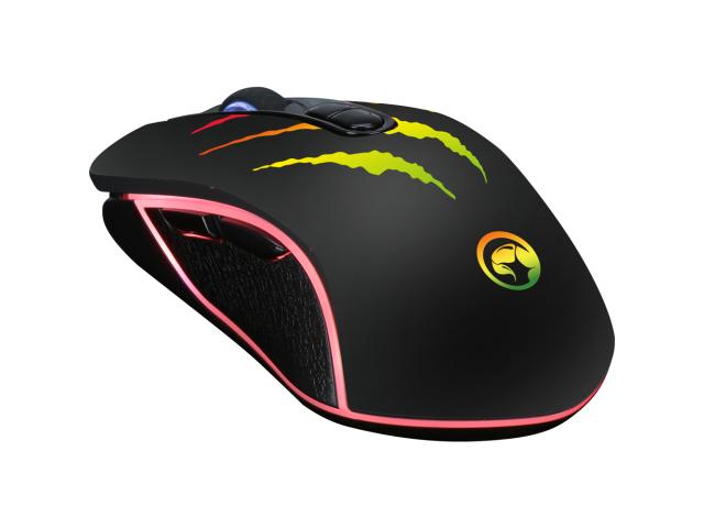 Mouse Optic Marvo M425G, RGB LED, USB, Black