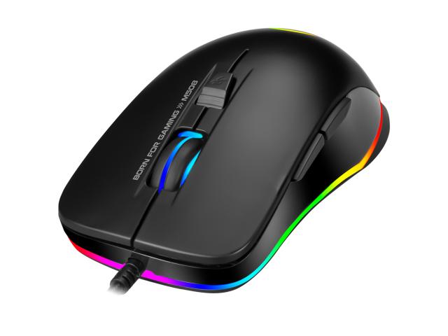Mouse Optic Marvo M508, RGB LED, USB, Black