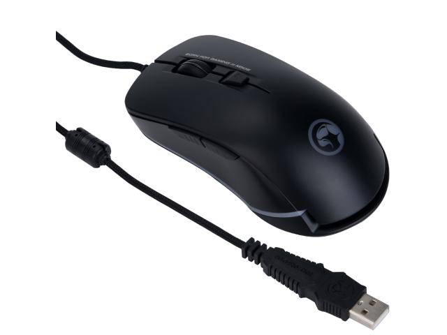 Mouse Optic Marvo M508, RGB LED, USB, Black