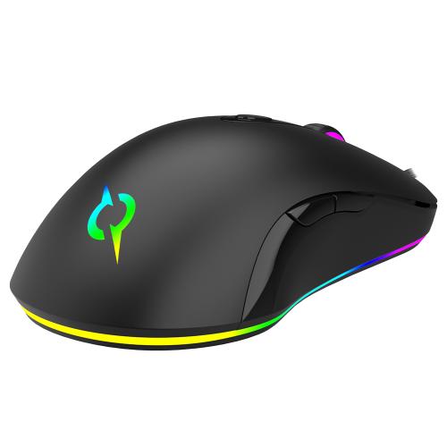 Mouse Optic AQIRYS Orion RGB, USB, Black