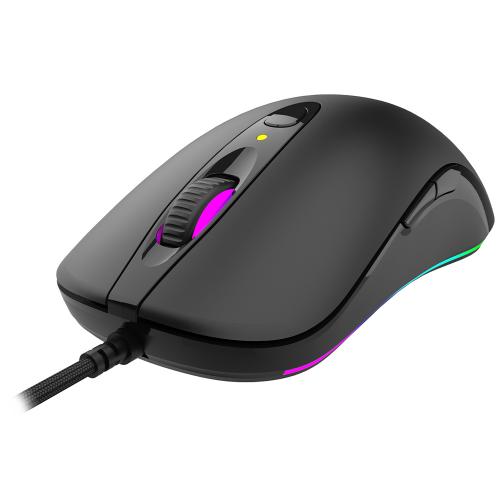 Mouse Optic AQIRYS Orion RGB, USB, Black