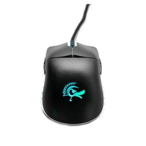 Mouse Optic Ducky Feather Huano Micro Switch ARGB, USB, Black-White