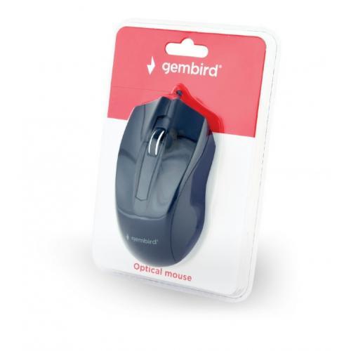 Mouse Optic Gembird MUS-3B-01, USB, Black