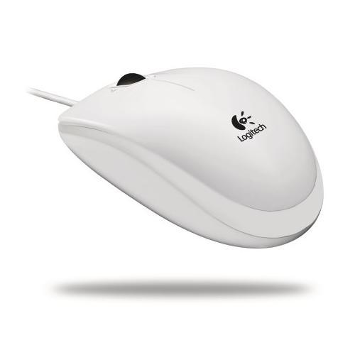 Mouse Optic Logitech B100, USB, White