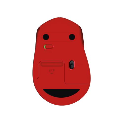 Mouse Optic Logitech M330 Silent Plus, USB Wireless, Red